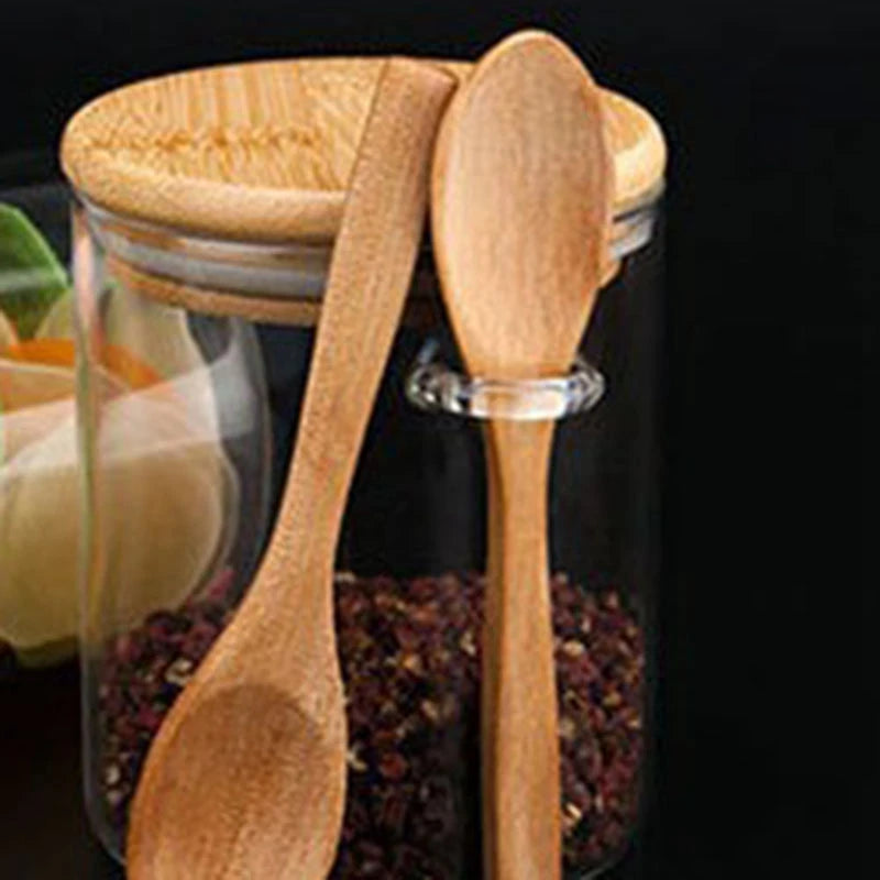 2Pcs Clear Glass Canister Jar